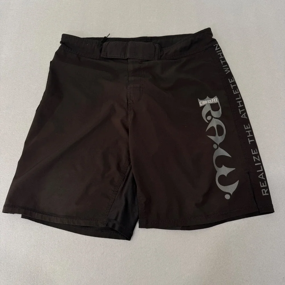 RealXtreme‎ CrossFit Training Shorts Mens 34 Black RAW Realize Athlete Within